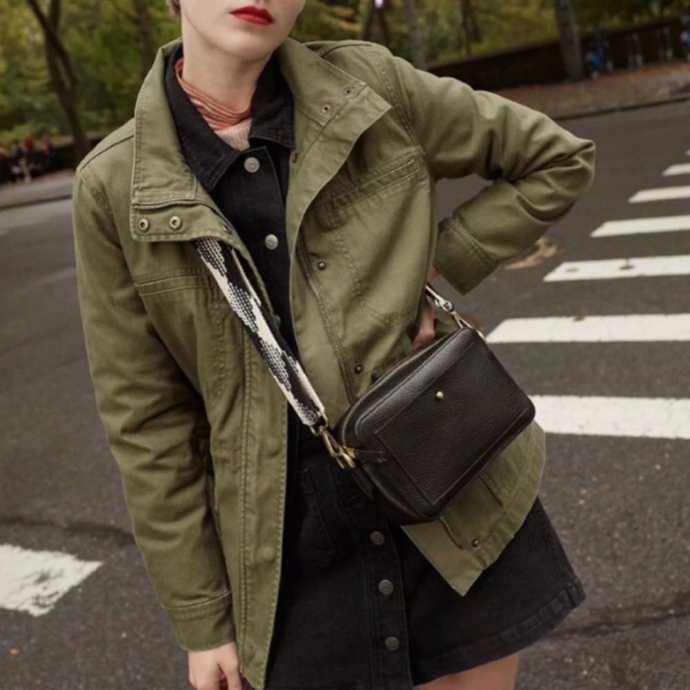 Madewell Canvas Dispatch Jacket Fatigue Green Medium